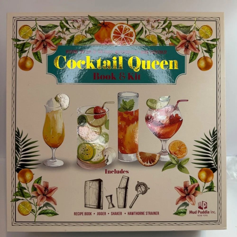 Cocktail Queen Recipe Book & Kit